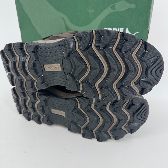 NEW Eddie Bauer Bonham Hiking Outdoor Boots MENS Brown Lace Up Leather SIZE 10.5 - Picture 8 of 9